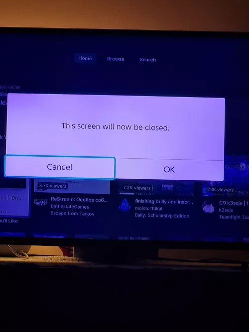 Why does this error always pop up and close what ever I'm watching every 5 minutes on my Nintendo switch?