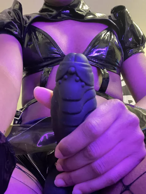 Why don't you get down on your knees and take a good look at my dragon cock
