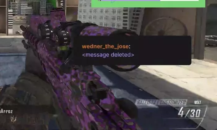 Why is chat not going away? If someone chats, there message stays there the entire stream.