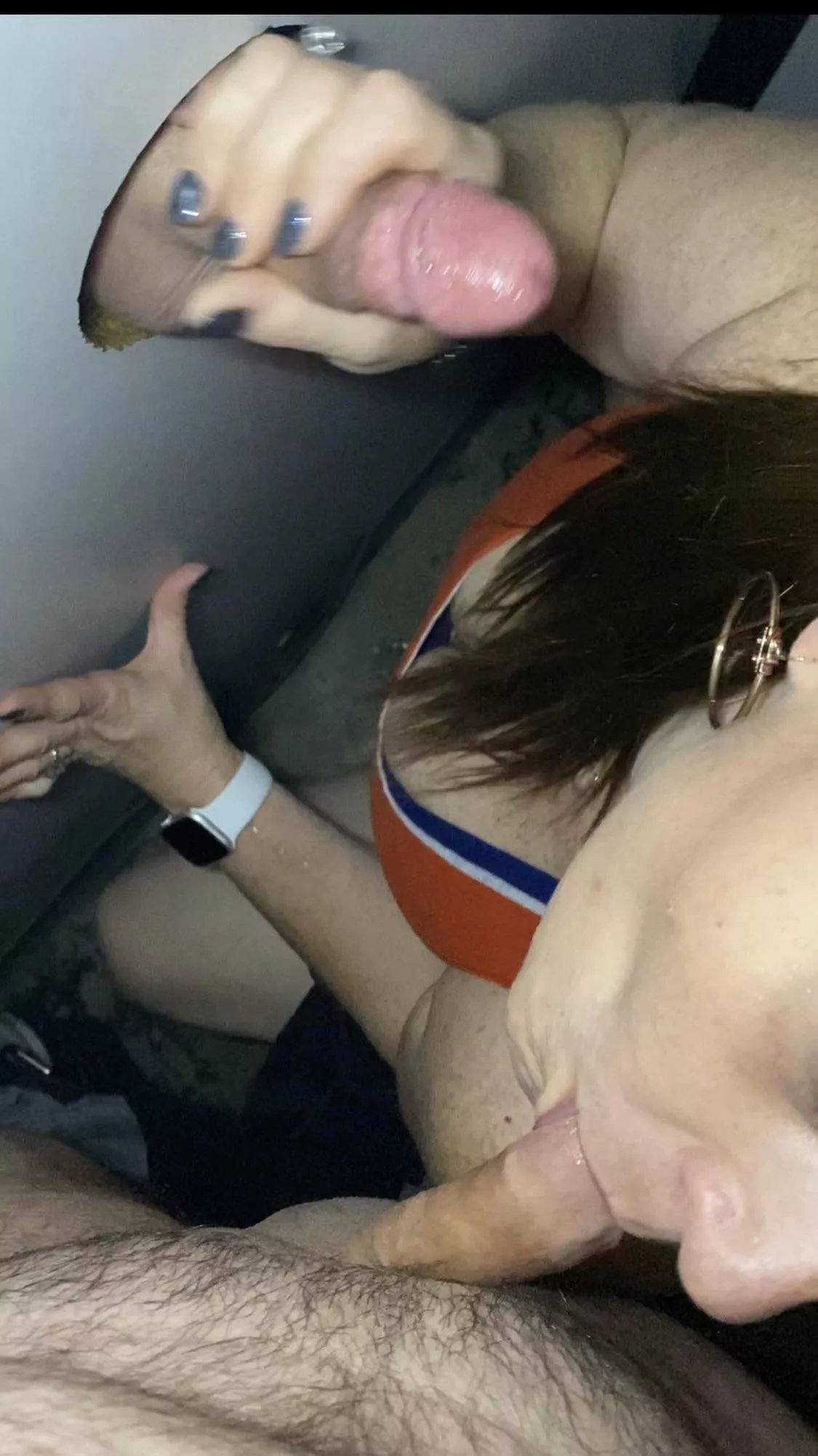 Why only suck one cock at the gloryhole?