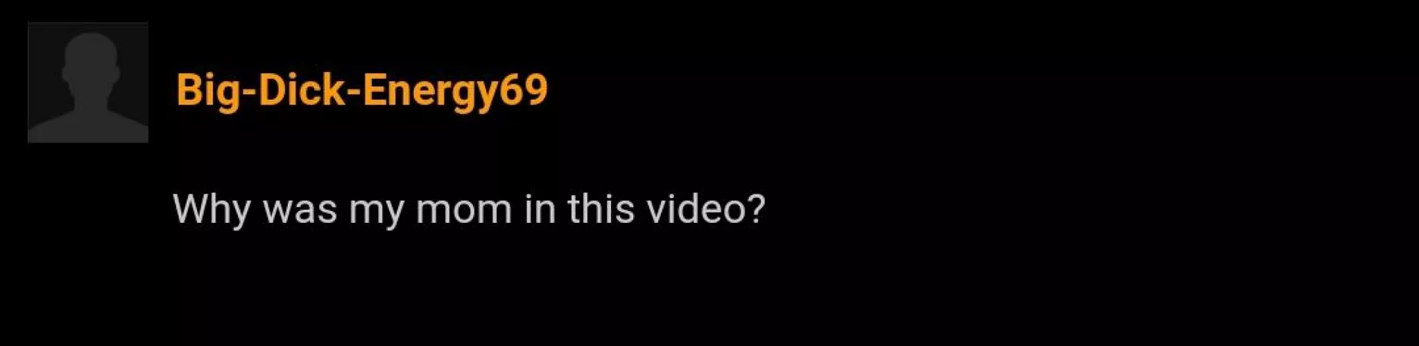 Why was his mum in this video?