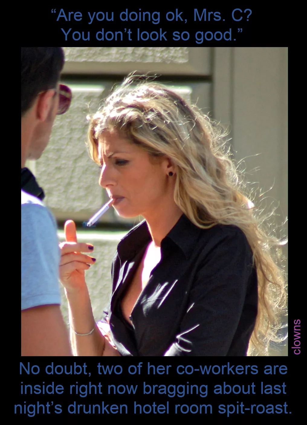 [wife] Fun times around the watercooler today.