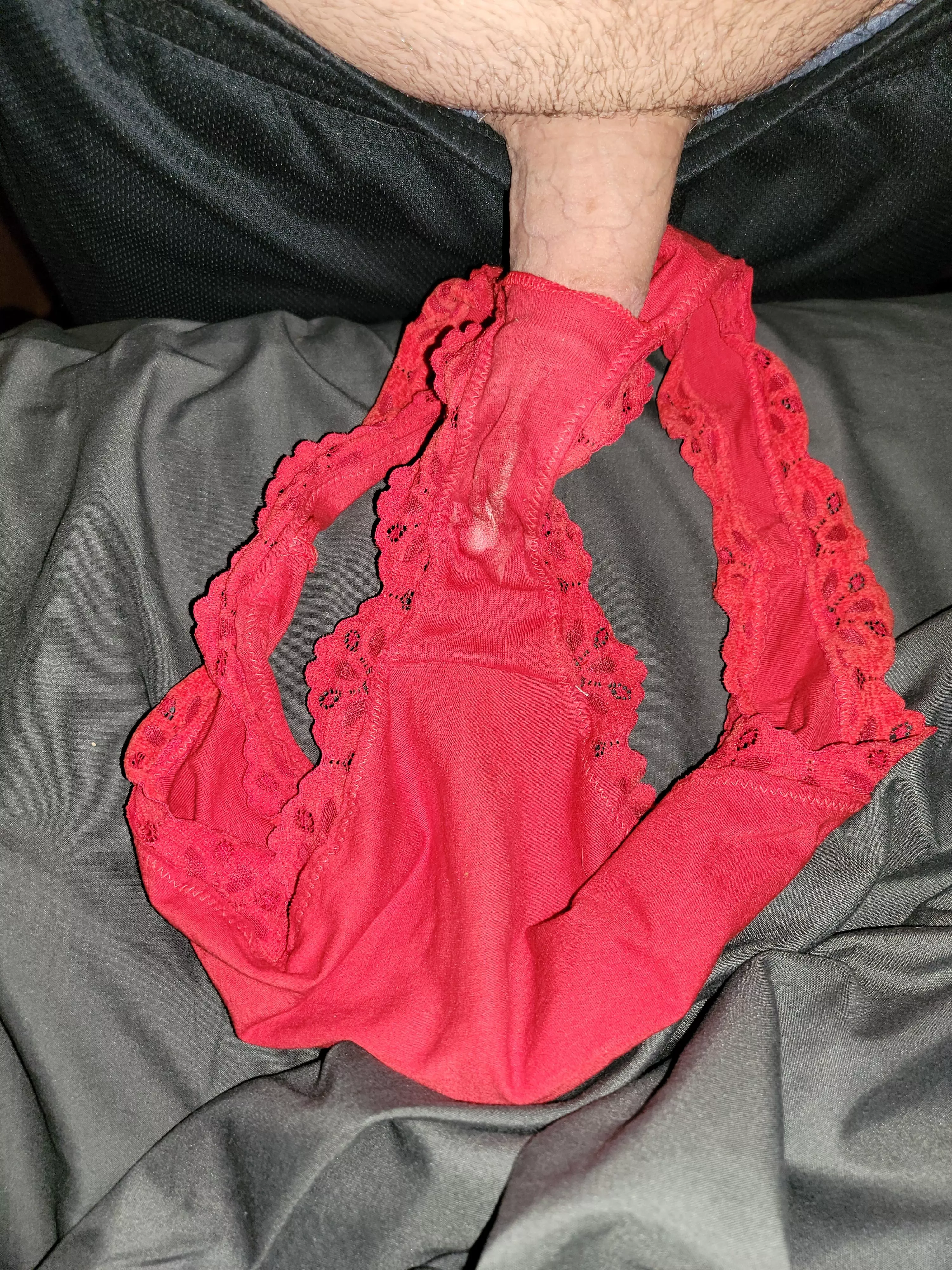 Wifes new panties she wore just once and she left a mess Wifes new panties she wore just once and she left a mess
