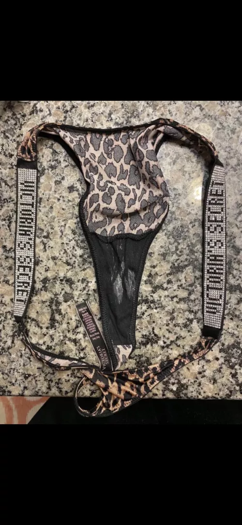 Wife’s sexy VS shine strap thong