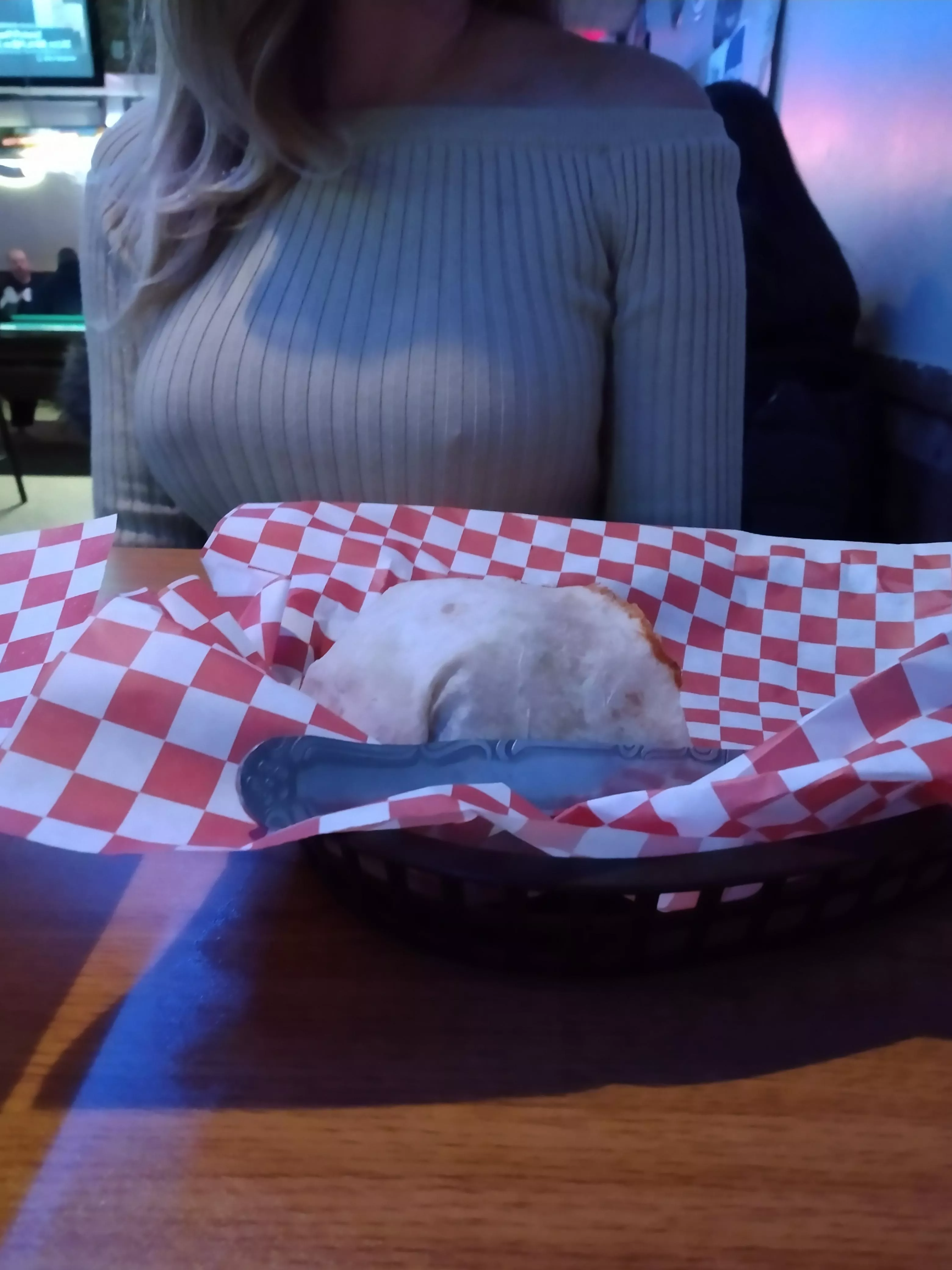 Wifey's braless burrito bonanza 45f