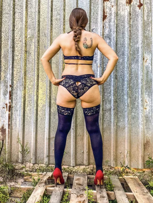 Will you take me wearing this? Iโd love for you to cum here. ๐ Find me in the comments. ๐