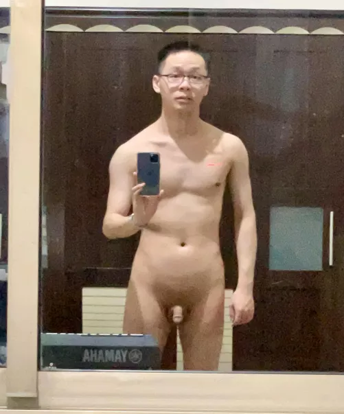 Window reflection of my tiny dick (I’m more of a grower…)