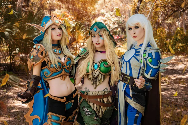 Windrunner Sisters [World of Warcraft] by EroticNeko, DarkLadyCosplay, GillianFoxglove