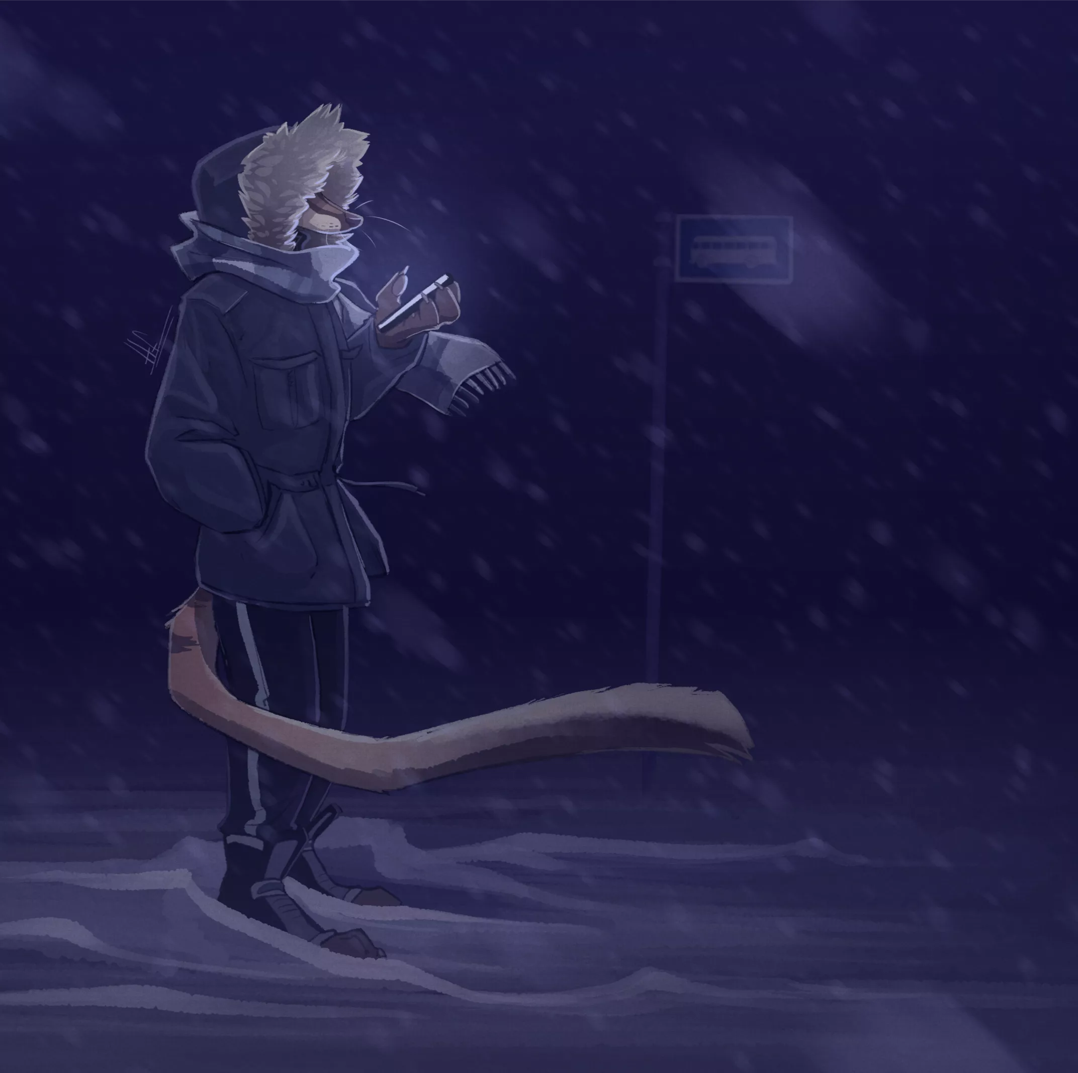 Winter is coming❄❄ [art by me, @/heretic.fox on Instagram]