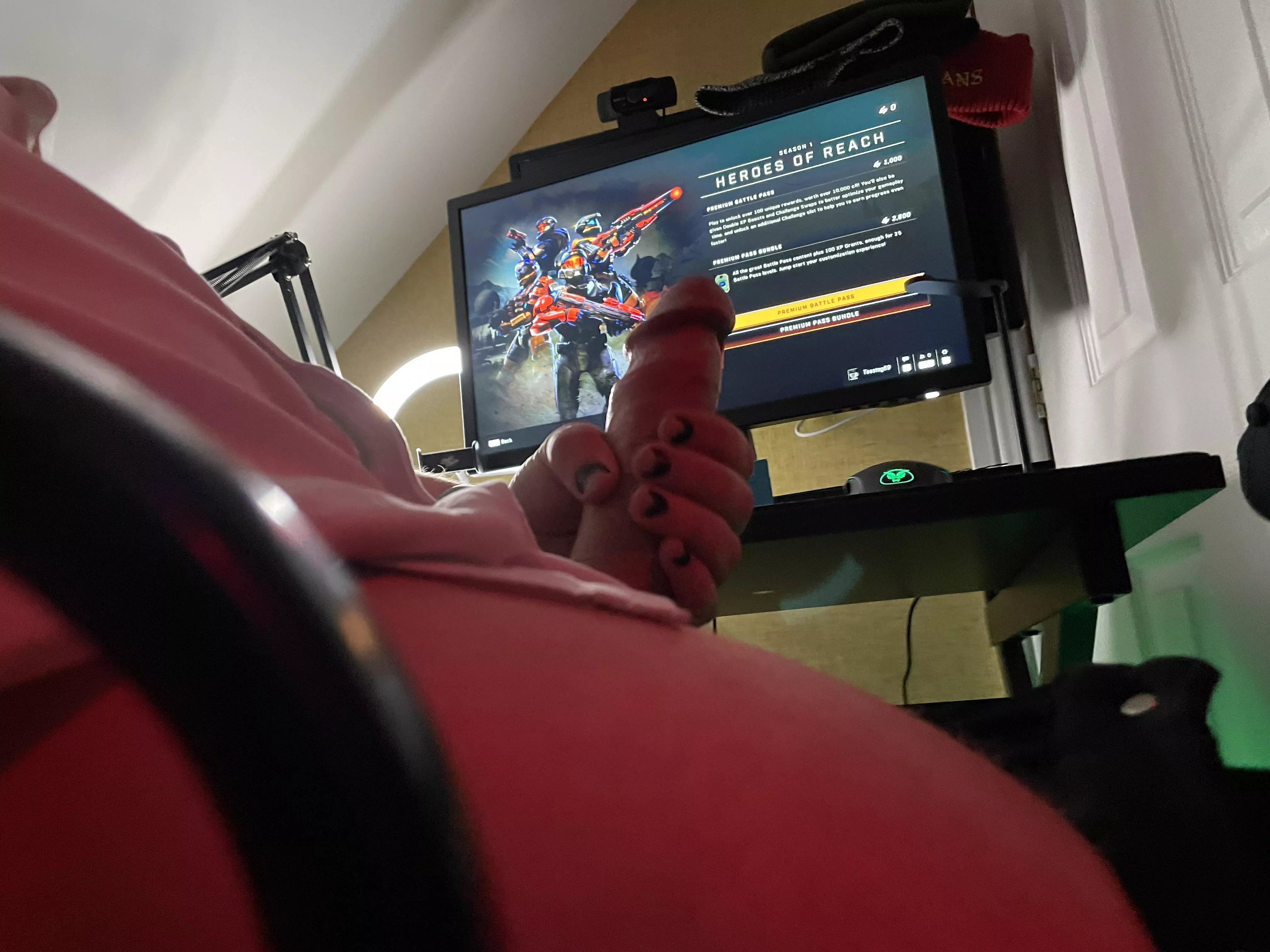 Wish I had someone to help under the desk…