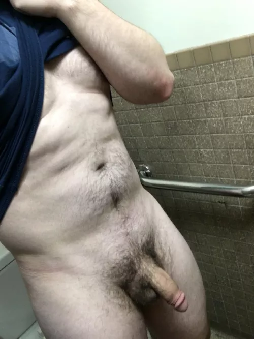 Wish someone at my gym would shove me into the shower already