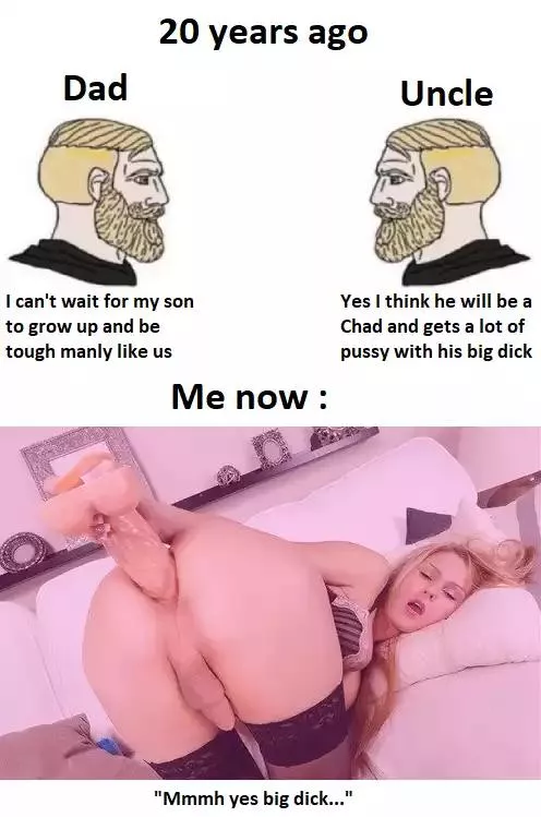 Wishing for a real big dick...