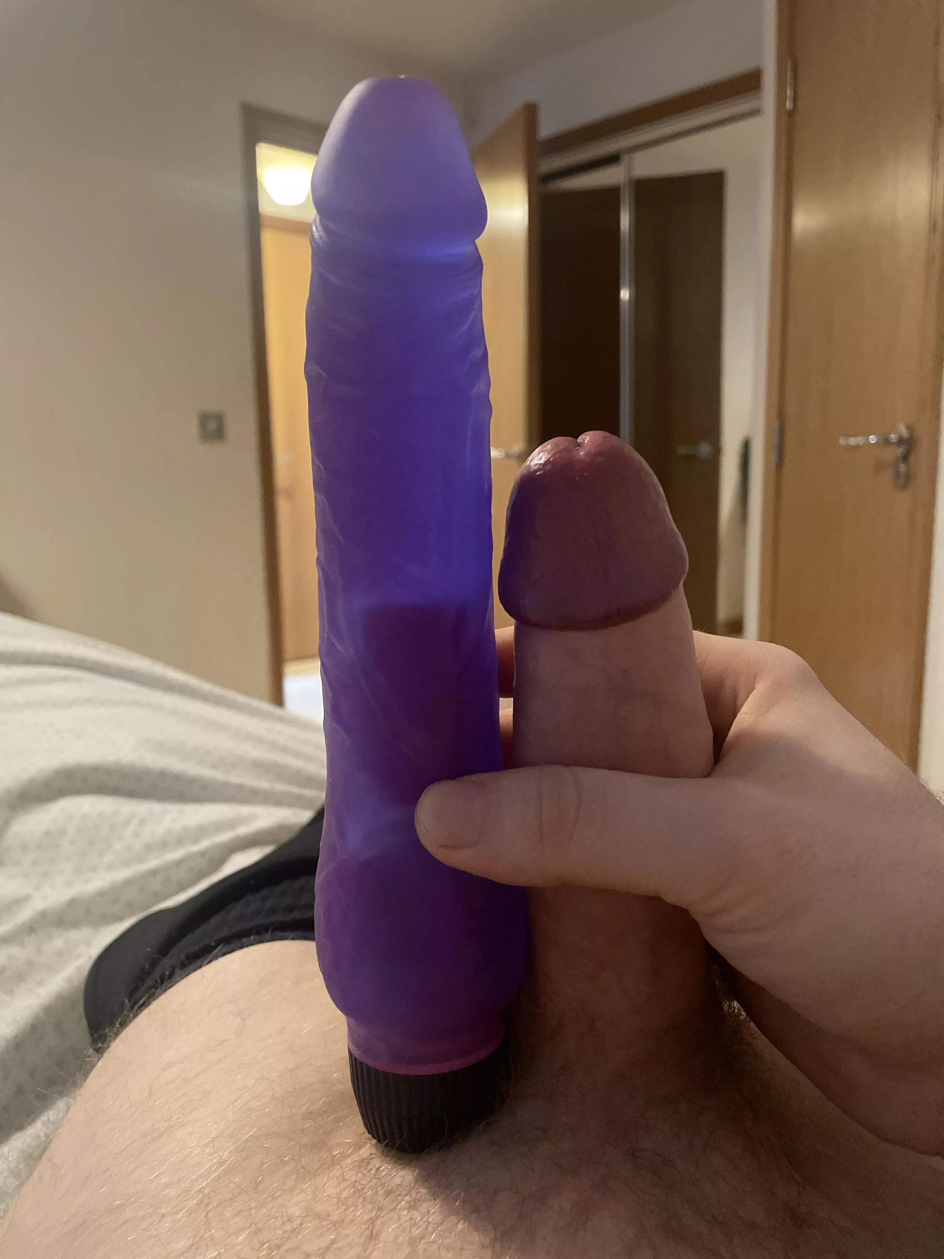 With my girl’s 8” vibrator
