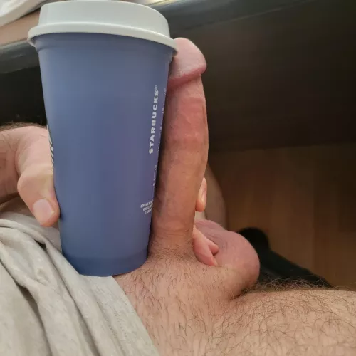 With my morning coffee. 33