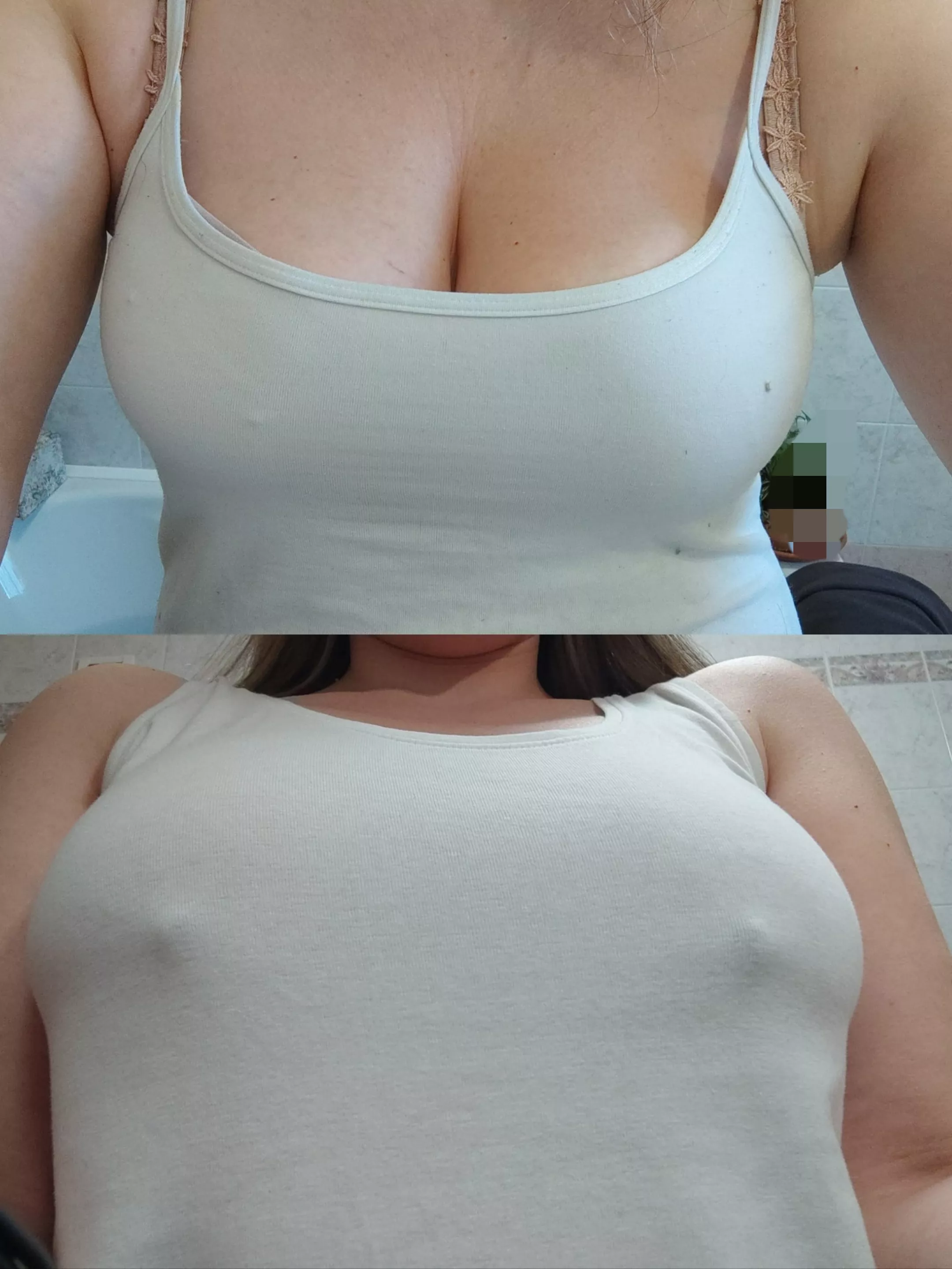With or without bra?