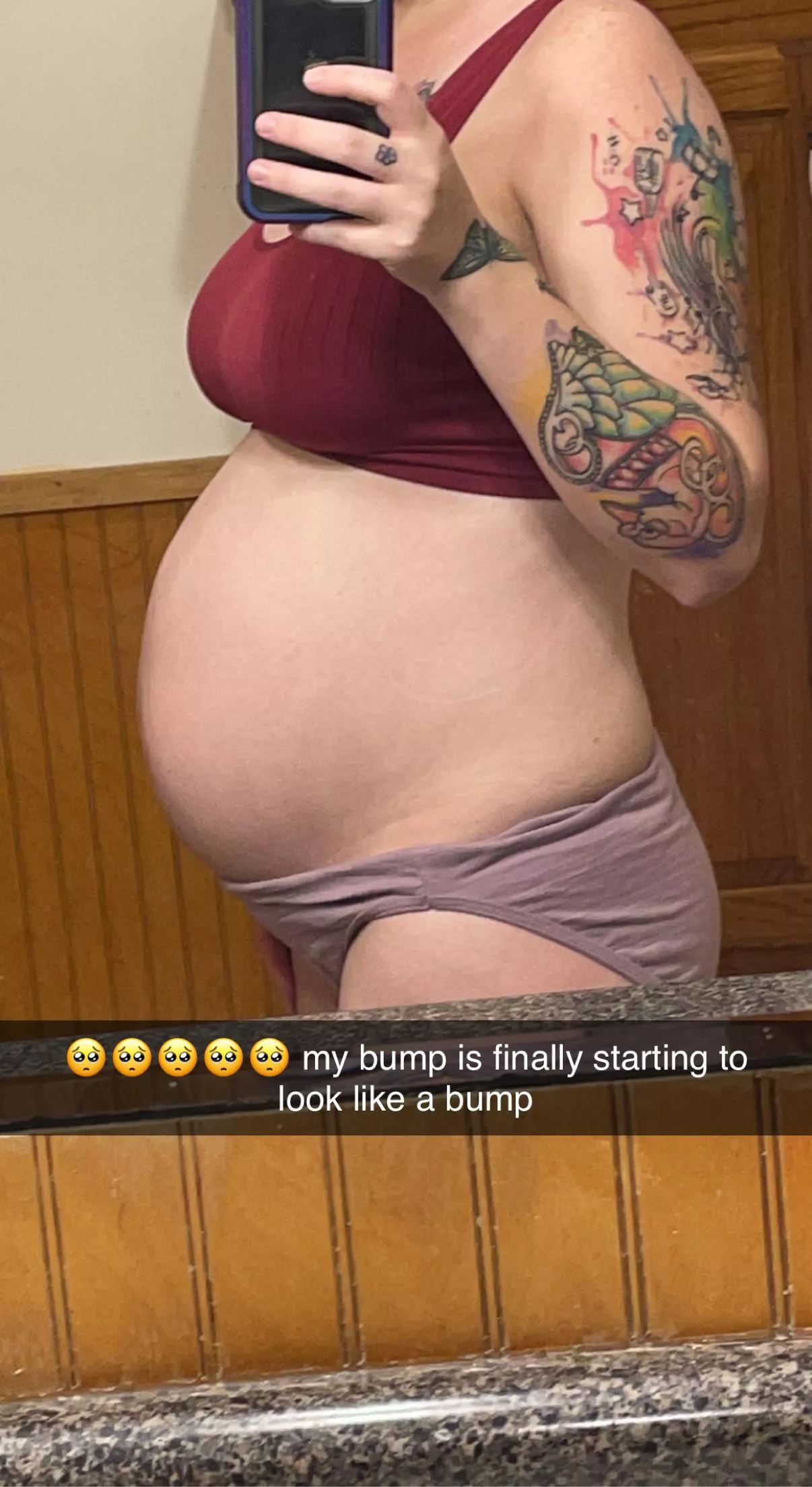 Woooow it only took 30 weeks to get my bump