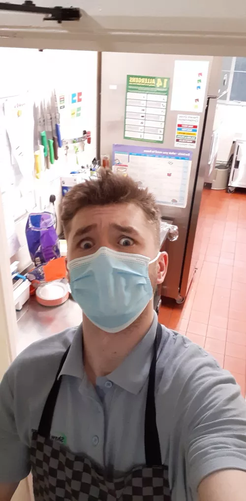 Work being work, needed in the kitchen after a care shift 😫