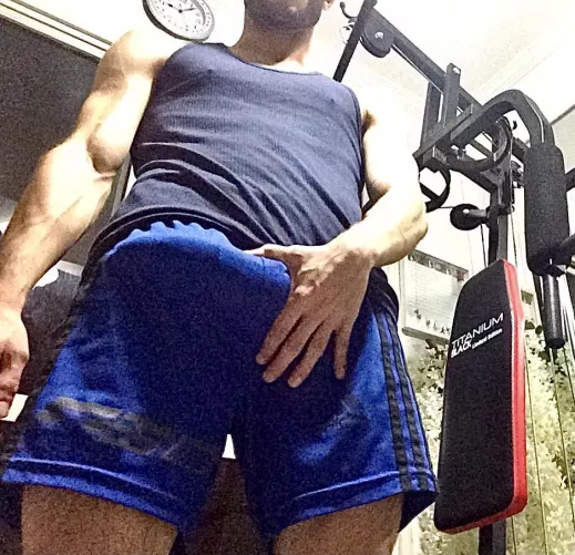 Workin’ out always gets the blood pumpin’