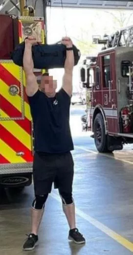 Working on the dadbod at the firehouse. Working on the dadbod at the firehouse.