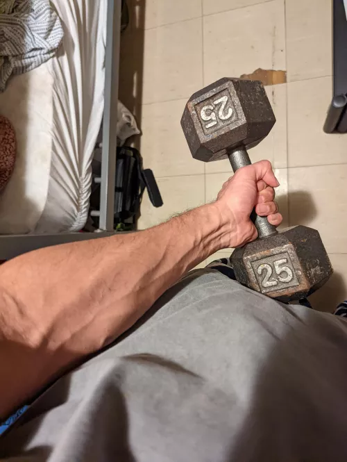 Workout + messy room