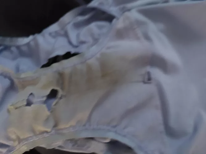 Worn from rubbing her pussy