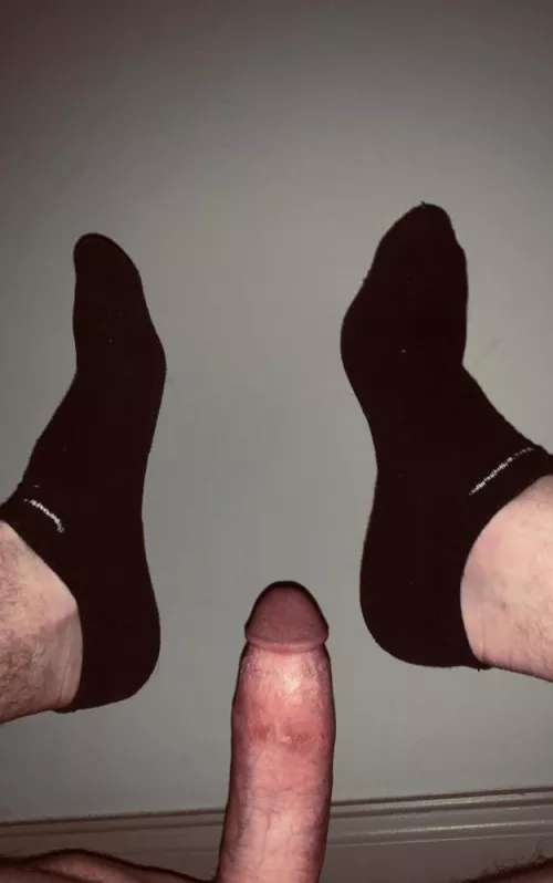 Worship my fucking feet and cock. DMs open if you wanna see them bare.