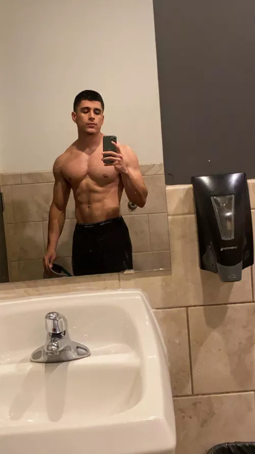 Would you come into the gym bathroom with me?