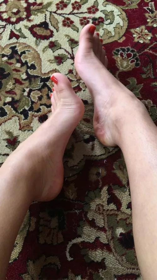 Would you cum all over my feet?💦😏link in bio
