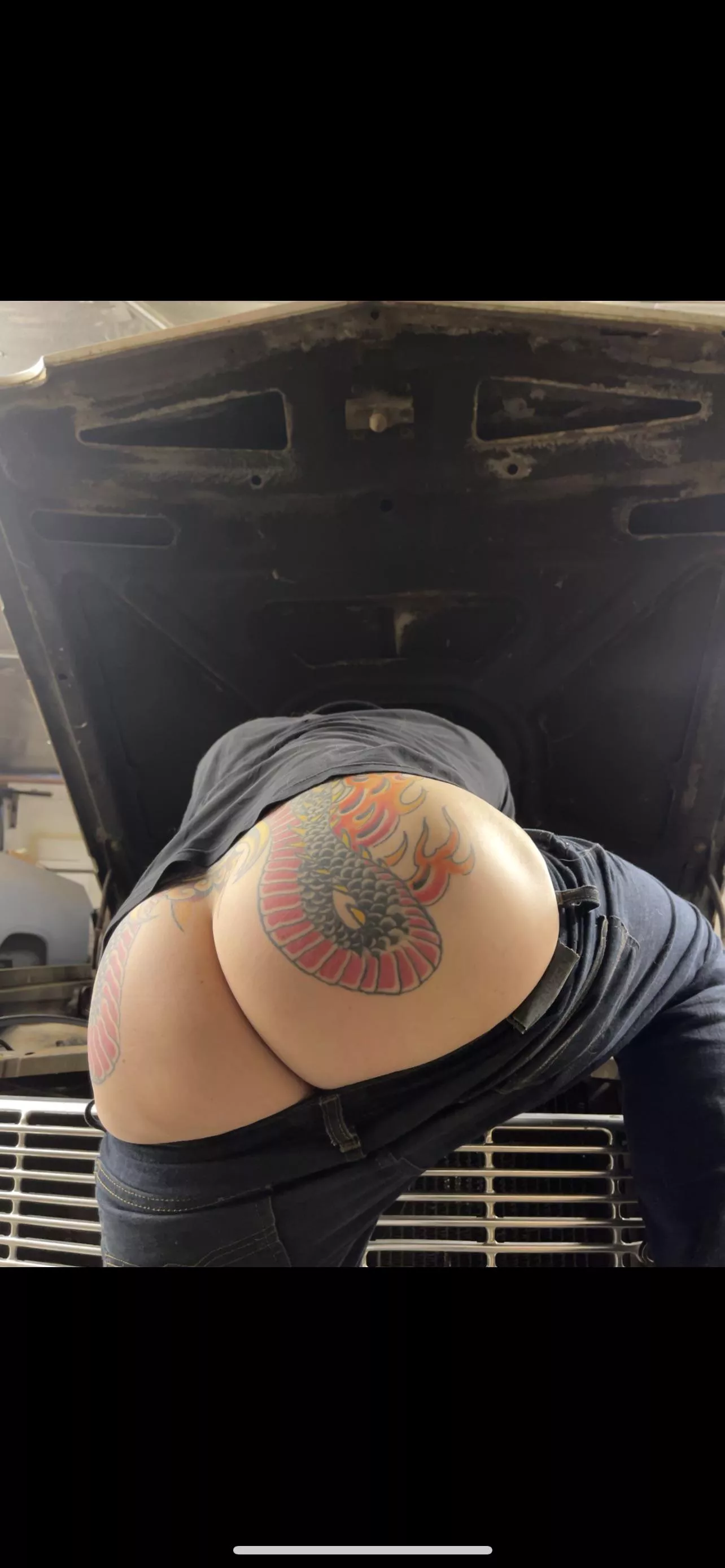 Would you fuck me while I work on my car?