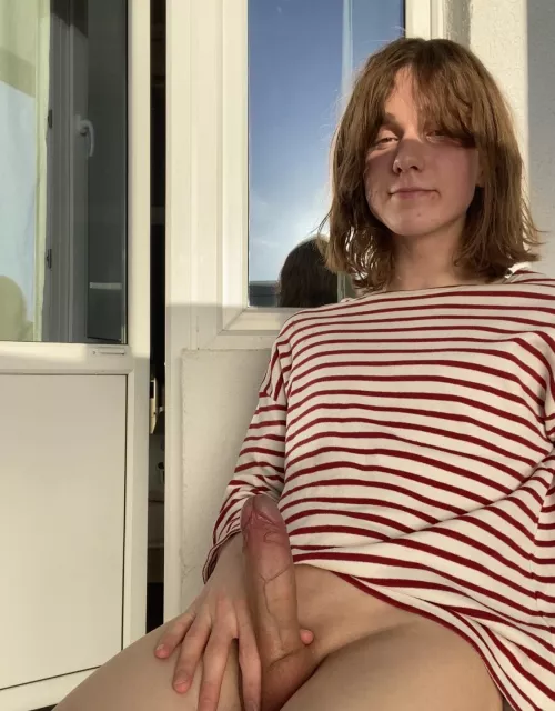 would you give me a blowjob on the balcony 🥺