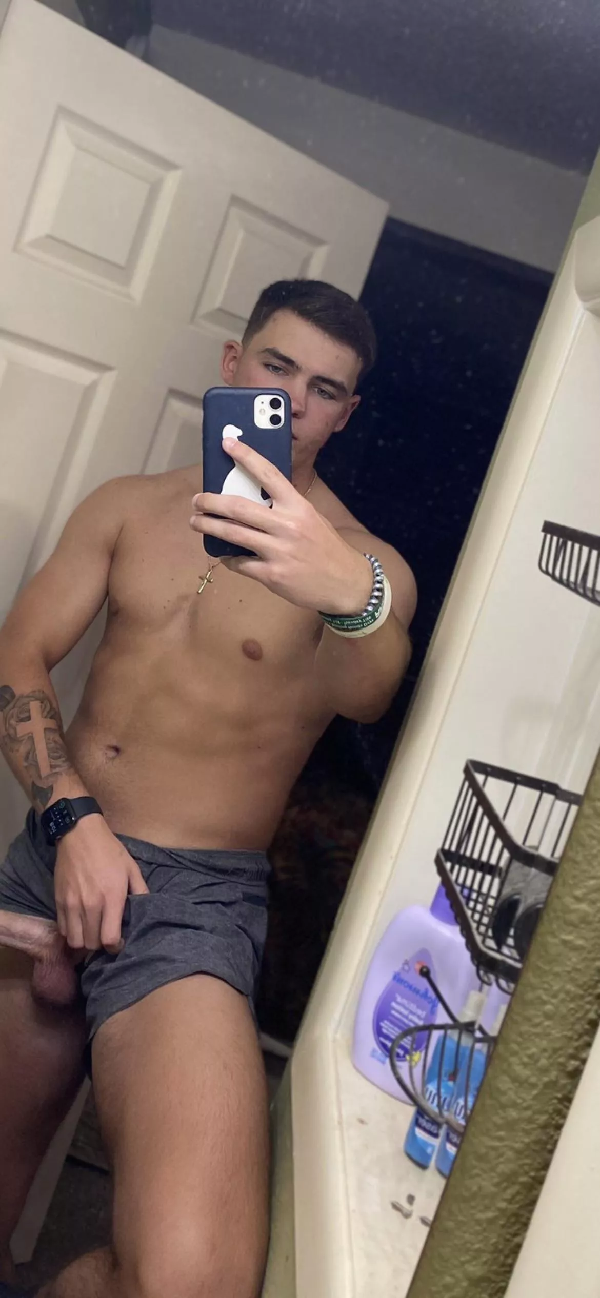 Would you let this big dick baseball jock pound your tight hole?