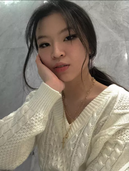 Would you let this tiny 18yo Asian girl suck your cock?