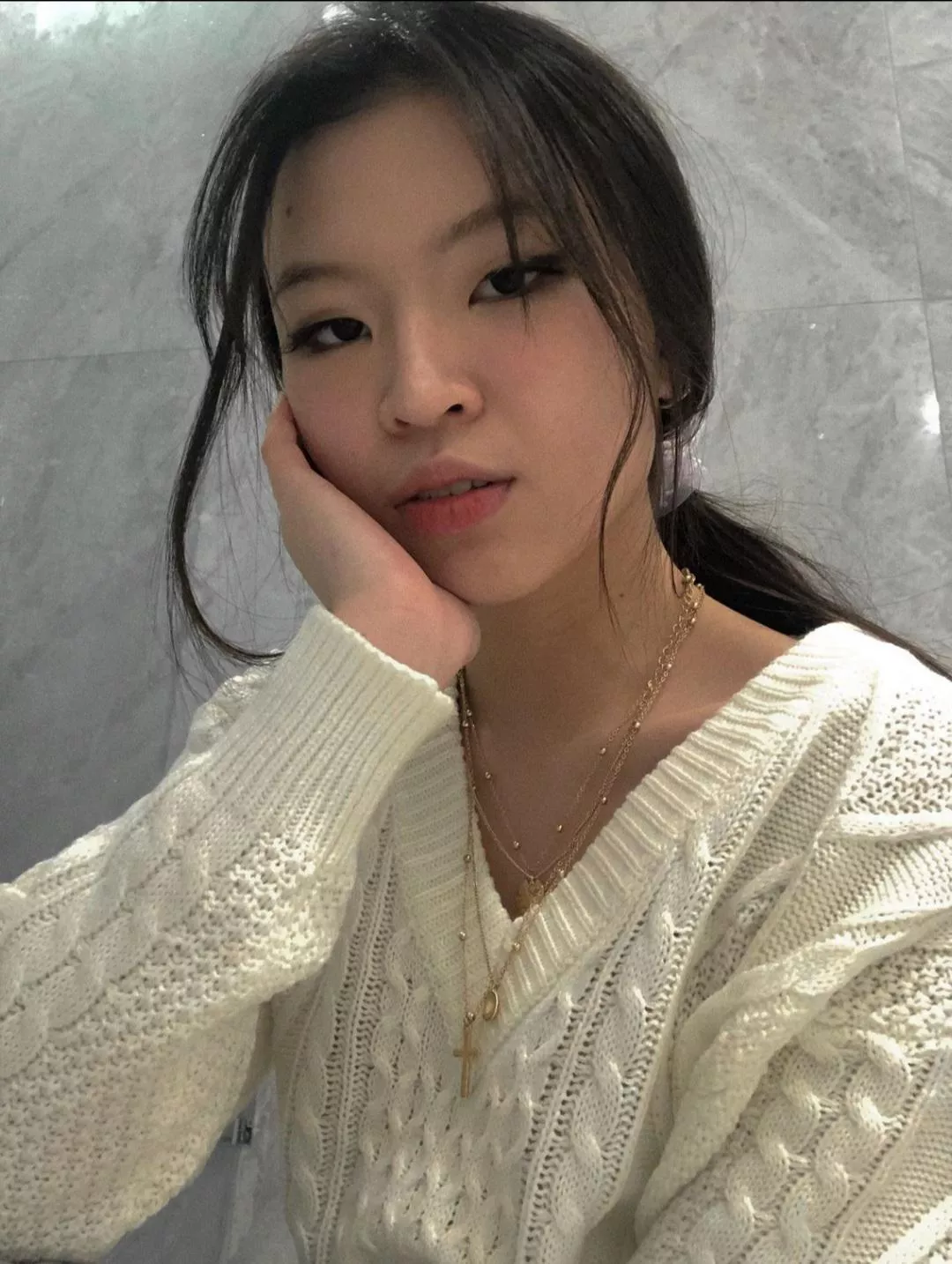 Would you let this tiny 18yo Asian girl suck your cock?