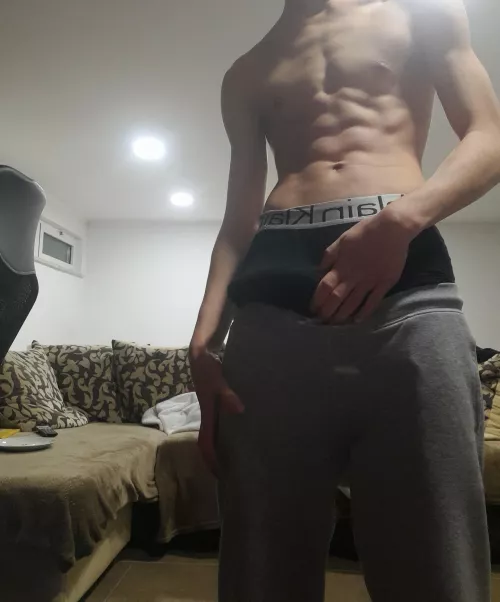 Would you like some abs to go with your big cock?