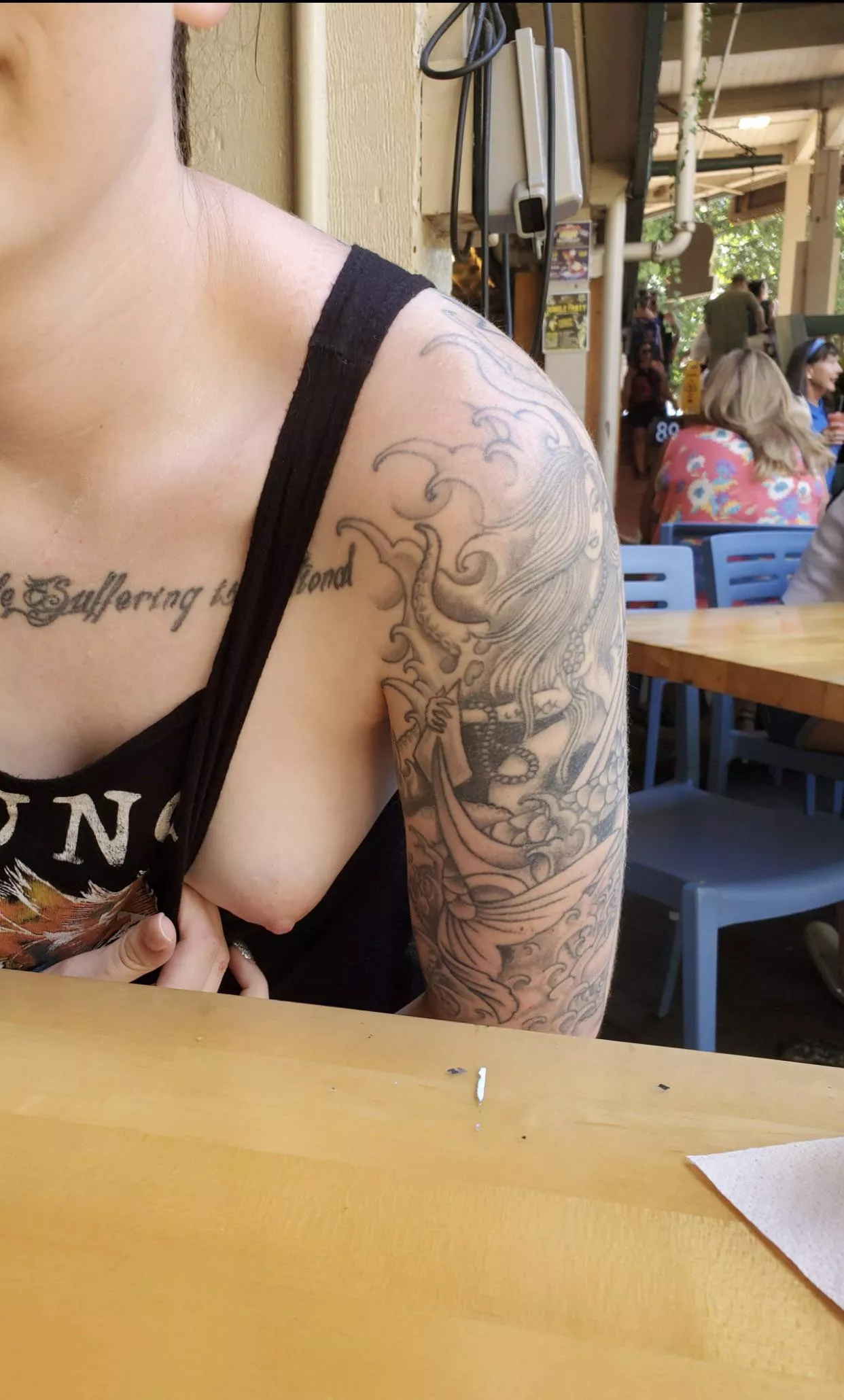 Would you like some tits with your breakfast? Would you like some tits with your breakfast?