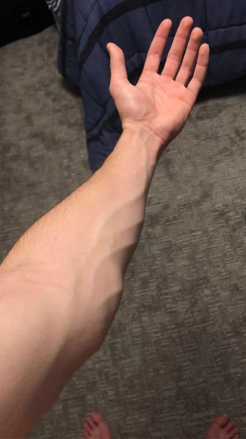 Would you like to feel my forearm?