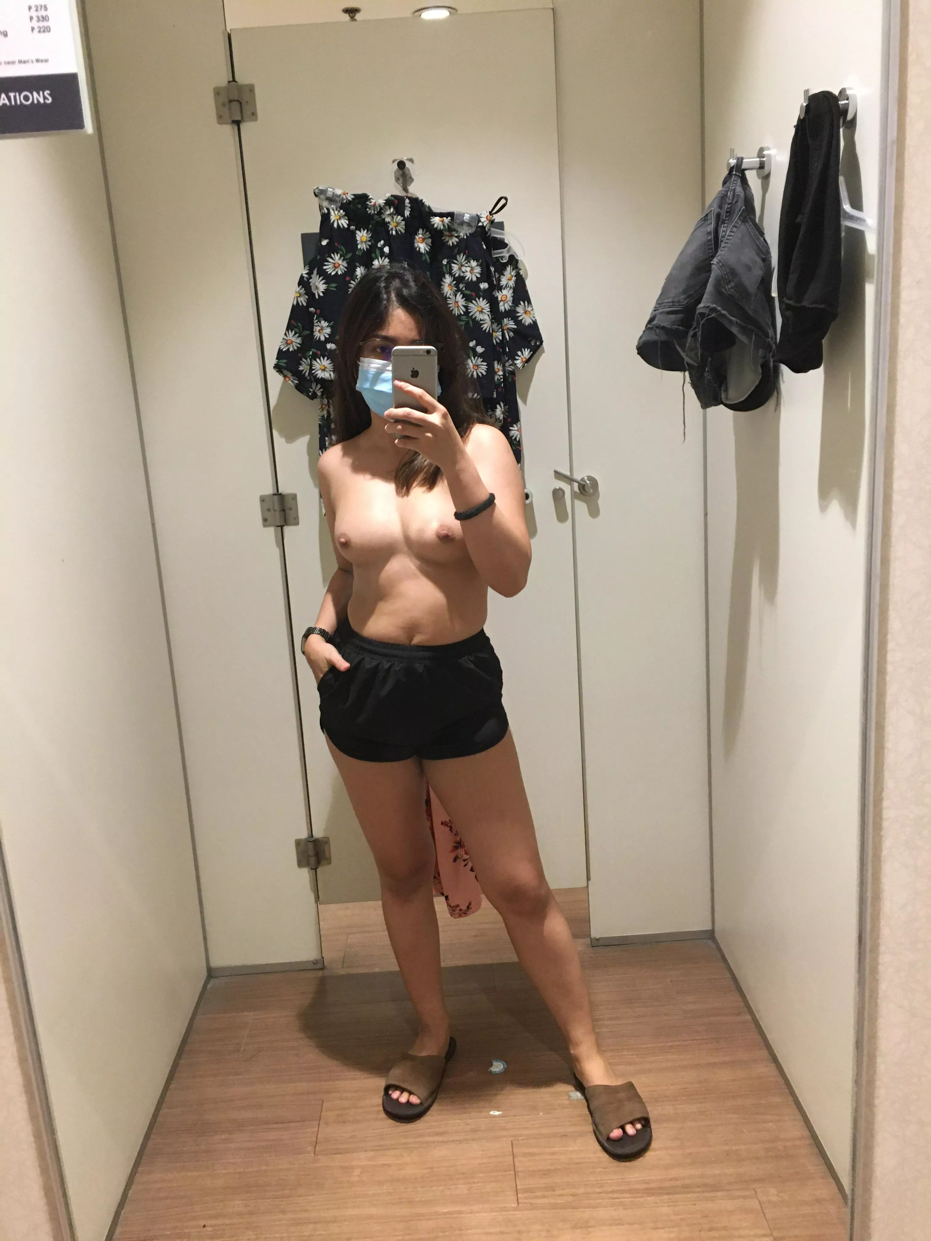 Would you like to join me at the changing room of the department store...? Would you like to join me at the changing room of the department store...?