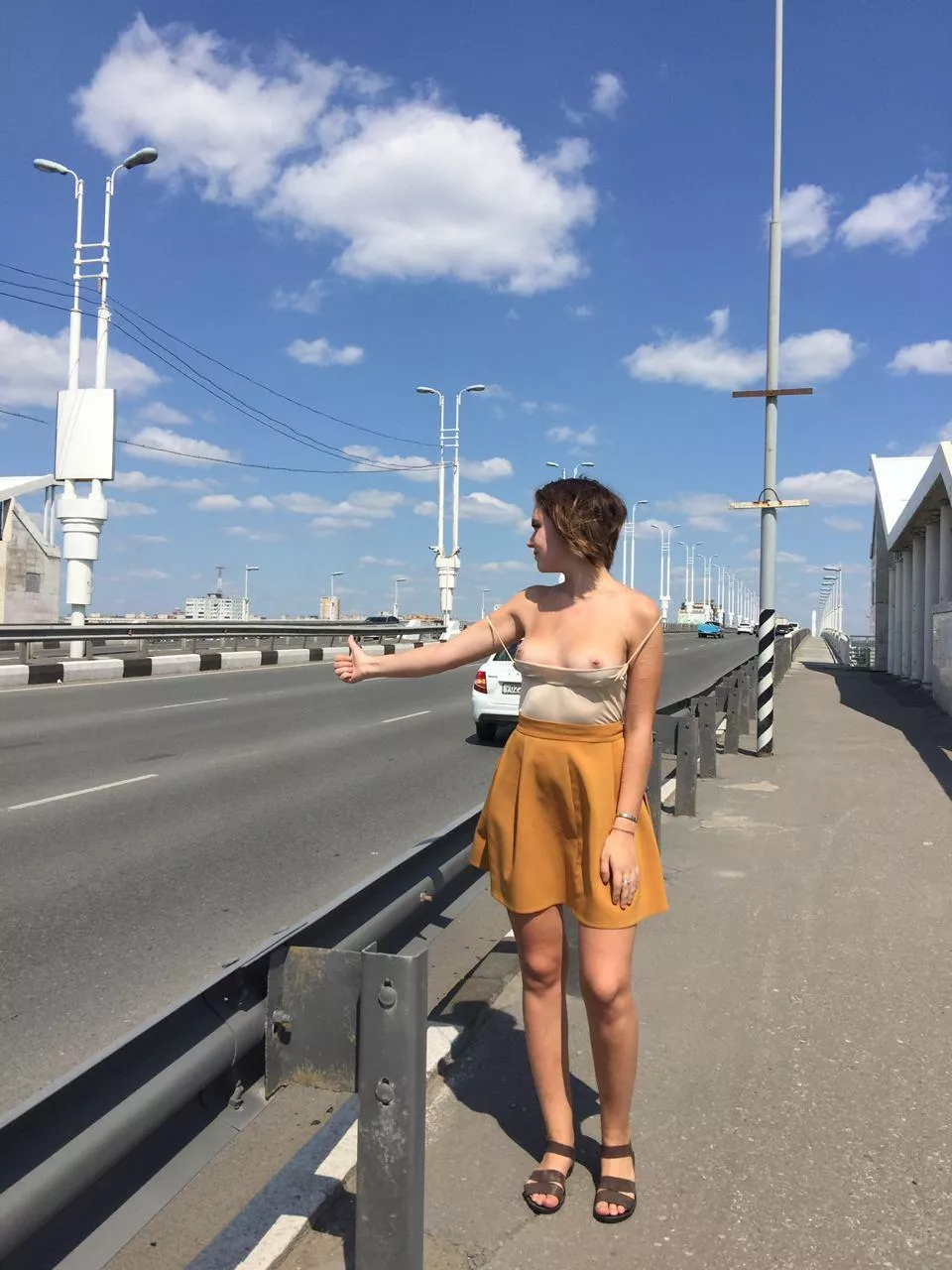 Would you stop and give me a lift? Would you stop and give me a lift?