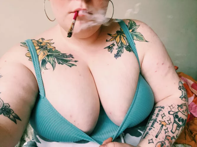 Would you suck on my tits while I smoke?