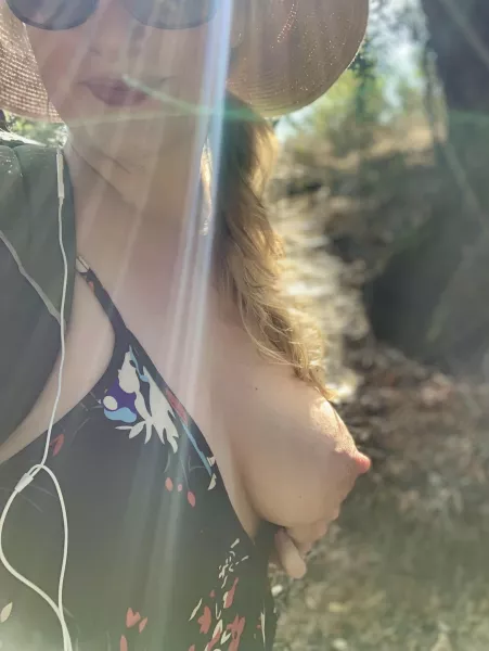 Would you to suck it on our hike? If I said please?