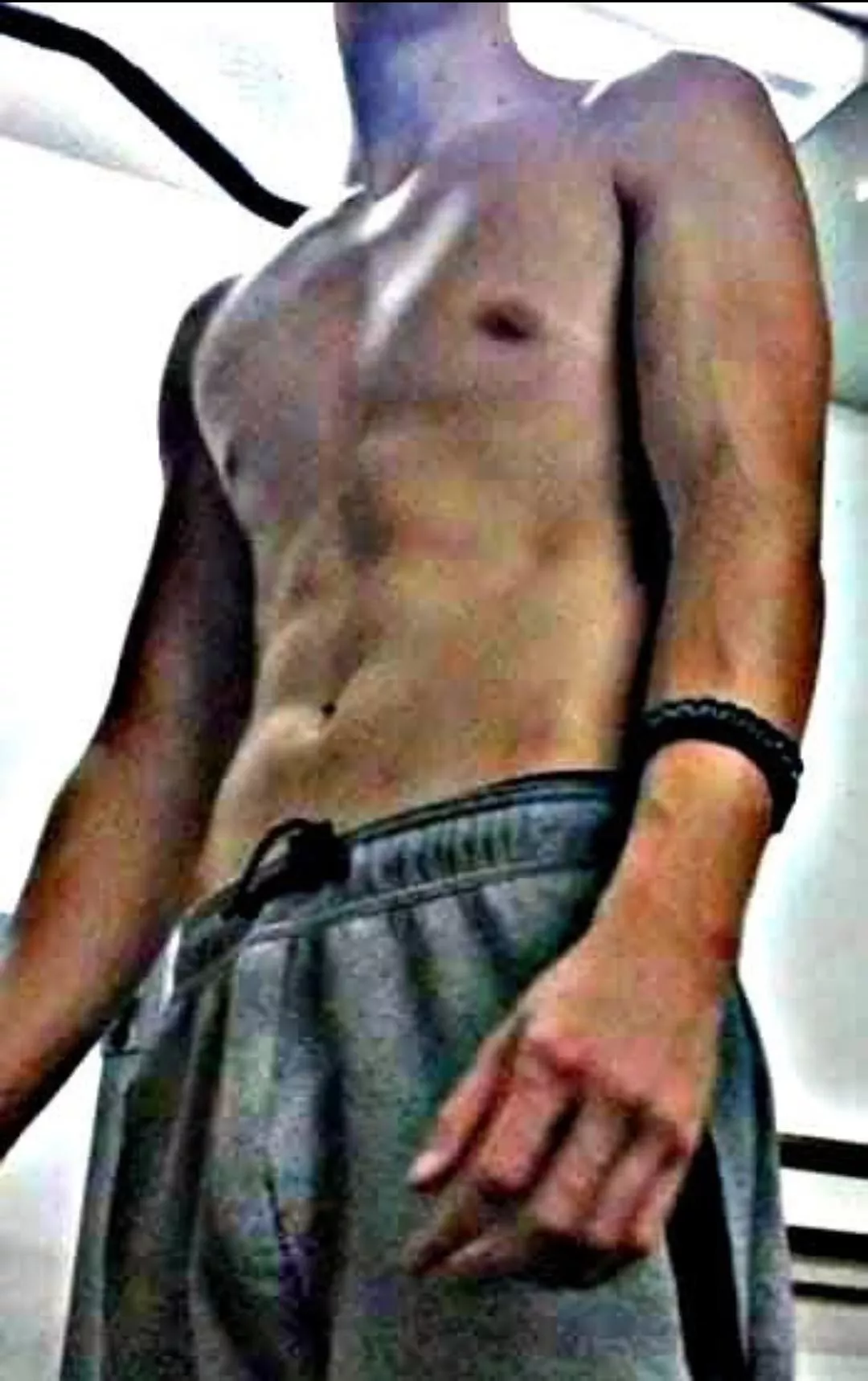 Would you want to take off his shorts and see what monster he has under them? 👀