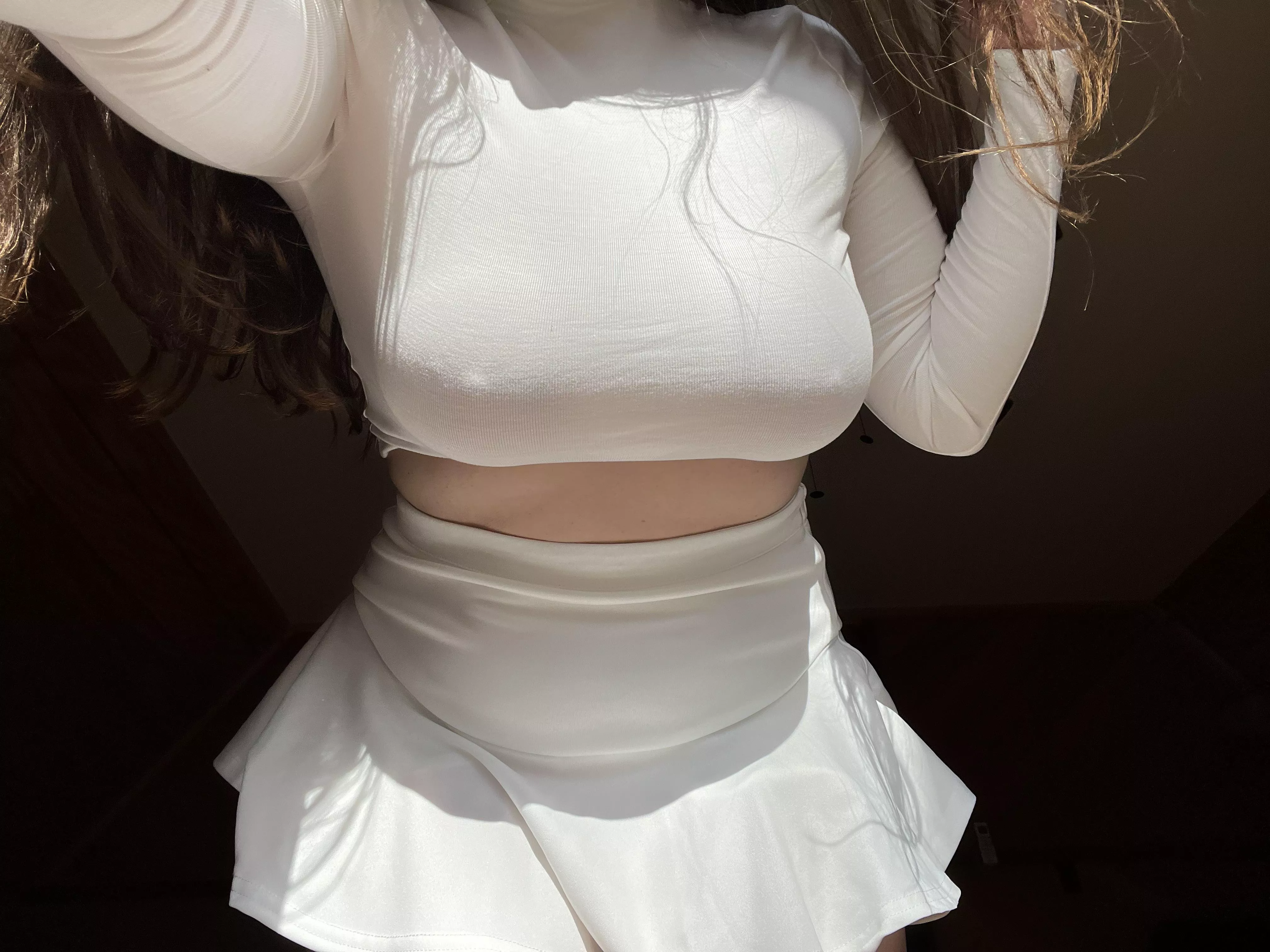 Wouldn’t a bra just ruin this outfit?