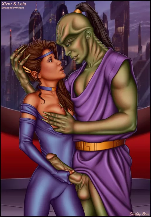 Xizor and Leia (Shabby Blue)