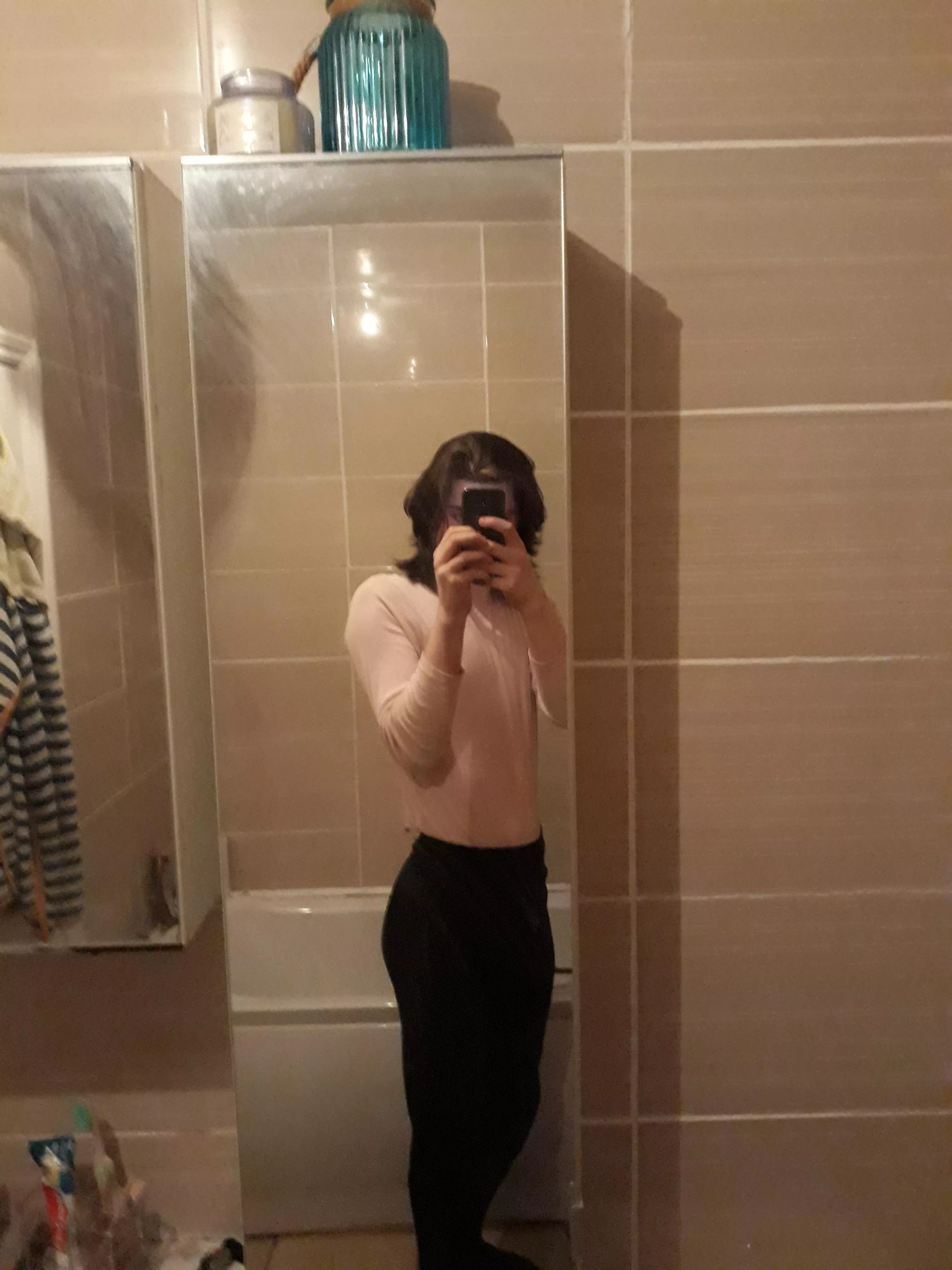 Y'all were really supportive before so here's my pencil skirt and turtleneck, what do y'all think about It?