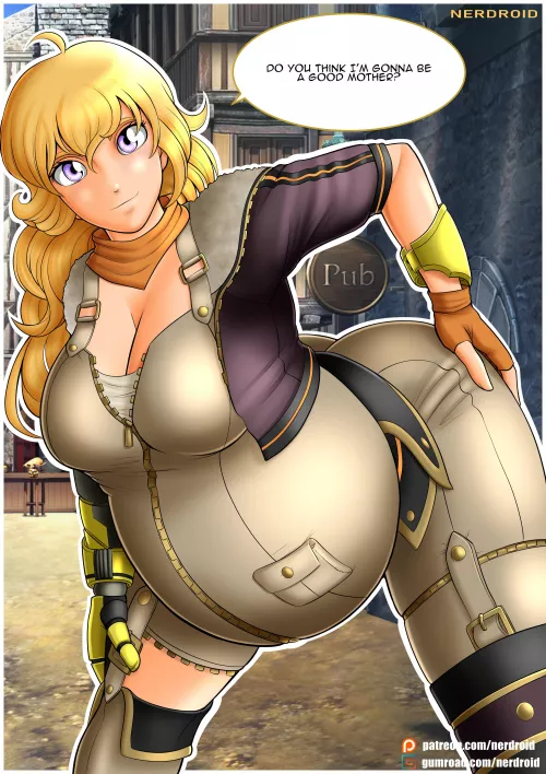 Yang Xiao Long from RWBY - Art by me(NerDroid)
