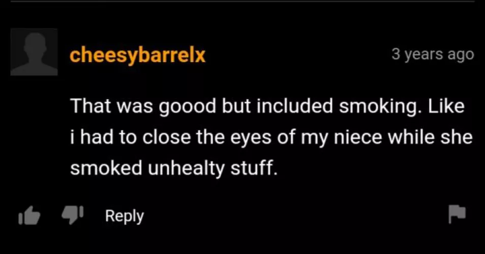 Yeah, you wouldn't want your niece getting a bad influence