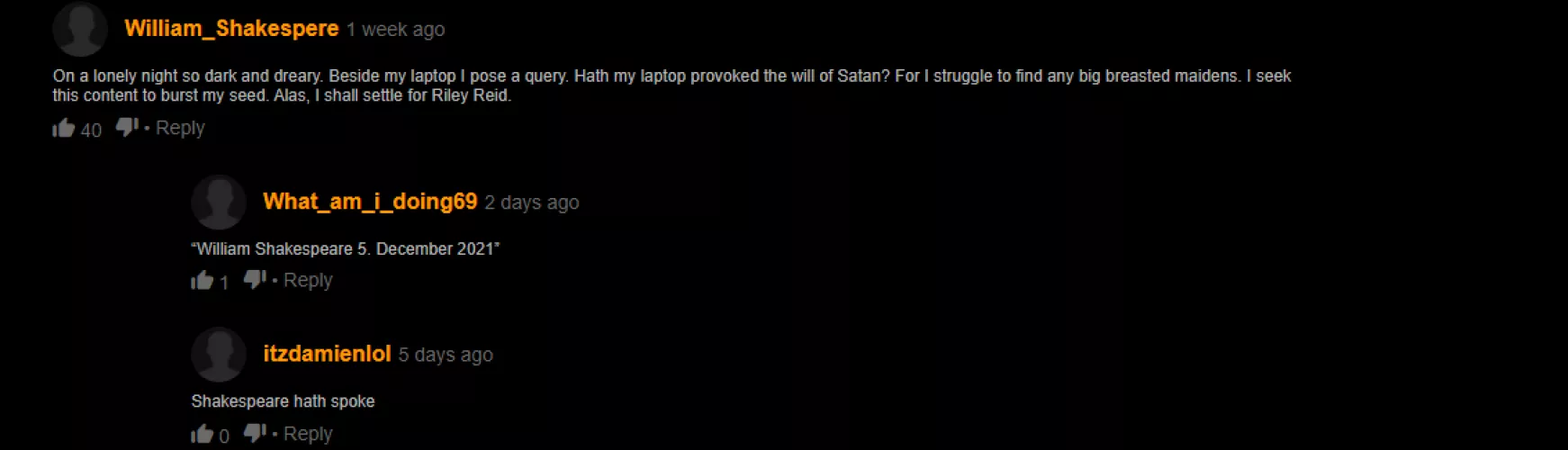 yo shakespear still alive