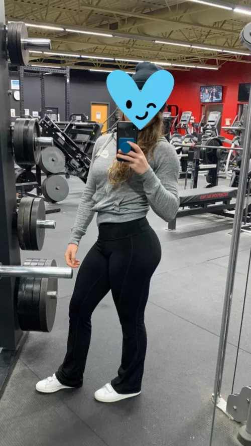 Yoga pants in their natural habitat