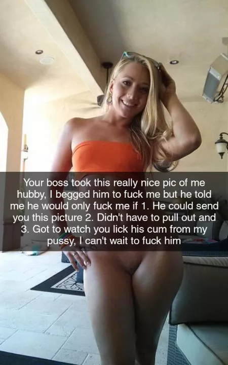 You better put on a good show for her boss Kik in comments