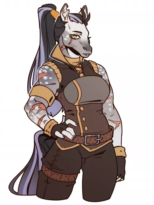 You better watch your mouth next to her! (art by me)